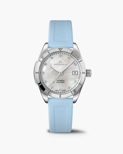 Adventure Sport 37mm MOP Polished Bezel Light Blue