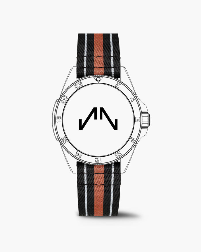 Orange Nato Rubber 20mm