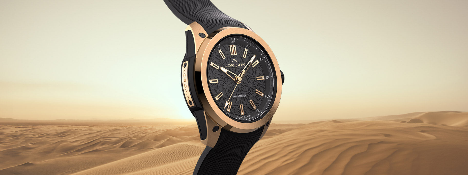 NORQAIN introduces two spectacular new versions of the Wild ONE at Dubai Watch Week, including the company’s first watch fusing solid 18-carat gold with NORTEQ® technology